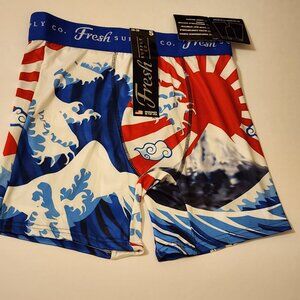 Fresh Supply Co. Great Wave off Kanagawa/Rising Sun Boxer Brief - S